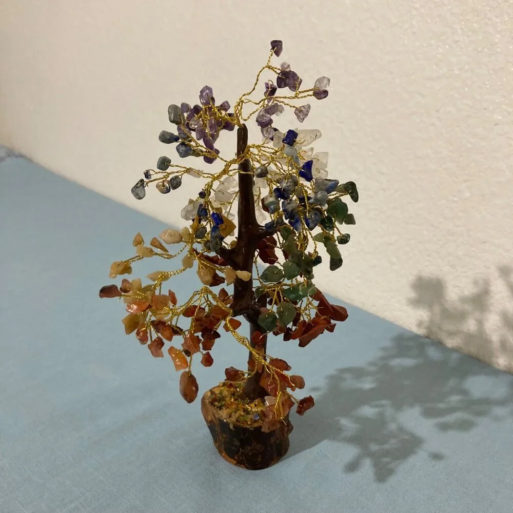 Vintage Semi-Precious Stone Tree Mixed Crystals - Picture 5 of 7